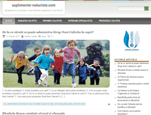 Tablet Screenshot of blog.suplimente-naturiste.com